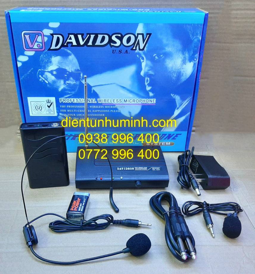 Micro không dây cài đầu Davidson V-224