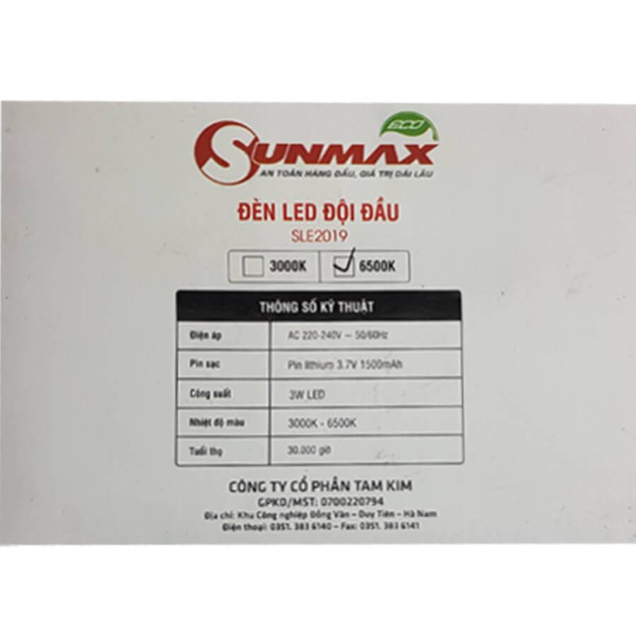 ĐÈN ĐỘI ĐẦU SUNMAX SLE2019