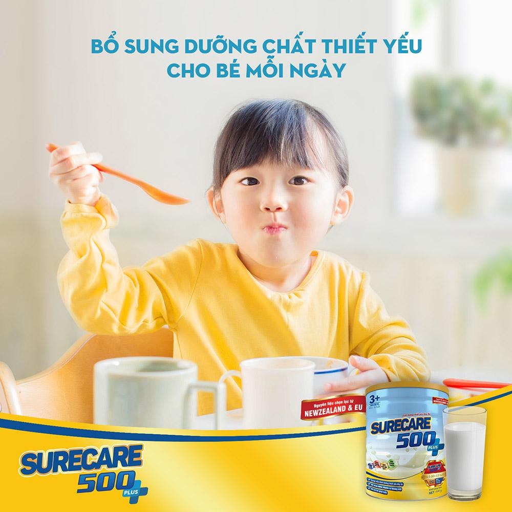 Sữa Surecare 500 plus 3+ 900g (3-15 tuổi)