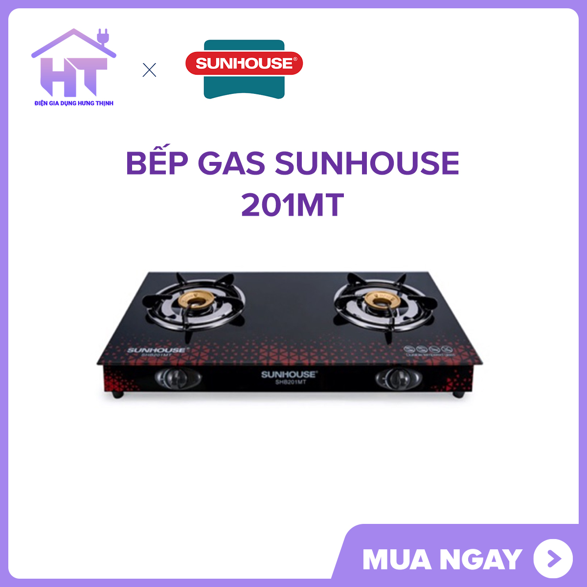 Bếp gas Sunhouse SHB201MT