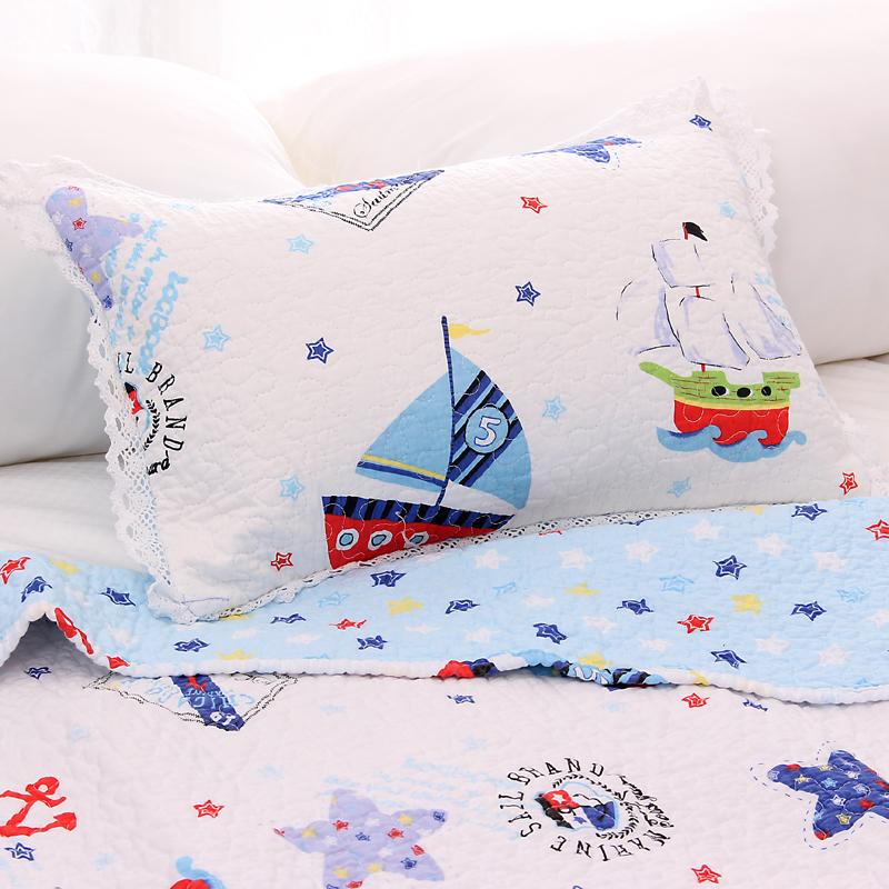 Hoạt Hình Trẻ Em 100% Cotton Quilt Vỏ Gối Kiểu Hàn Đáng Yêu 100% Cotton Mẫu Giáo Bé Học Sinh Sinh Viên Trẻ Em Vỏ Gối