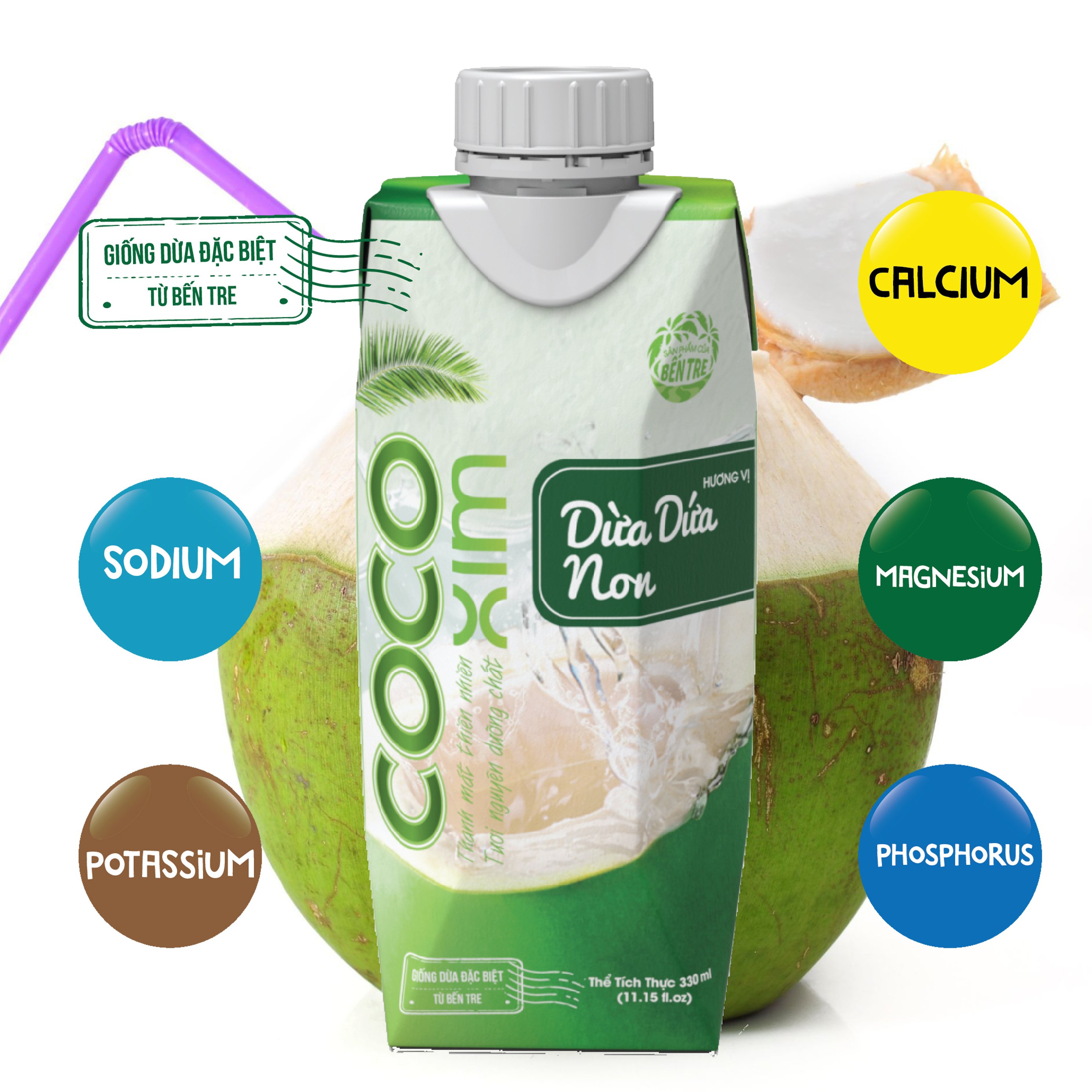 Nước dừa dứa non Cocoxim 330ml