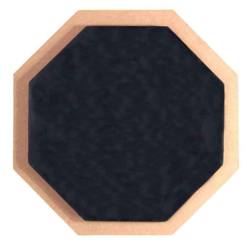 6 Soft Black Dumb Drum Pad Exercise Mat Blow Plate Drummer Rubber Double Side - intl