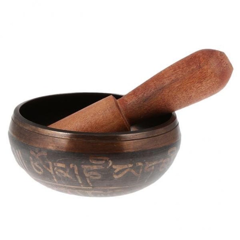 BolehDeals Tibetan Buddhist Chakra Healing Yoga Meditation Brass Singing Bowl #B 9.5cm - intl