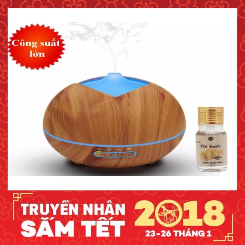 Bảng giá Máy khuếch tán tinh dầu búp vàng duch tích 300ml có chế độ hẹn giờ dành cho phòng dưới 40m2 tặng 10ml tinh dầu vỏ bưởi Ngọc Tuyết