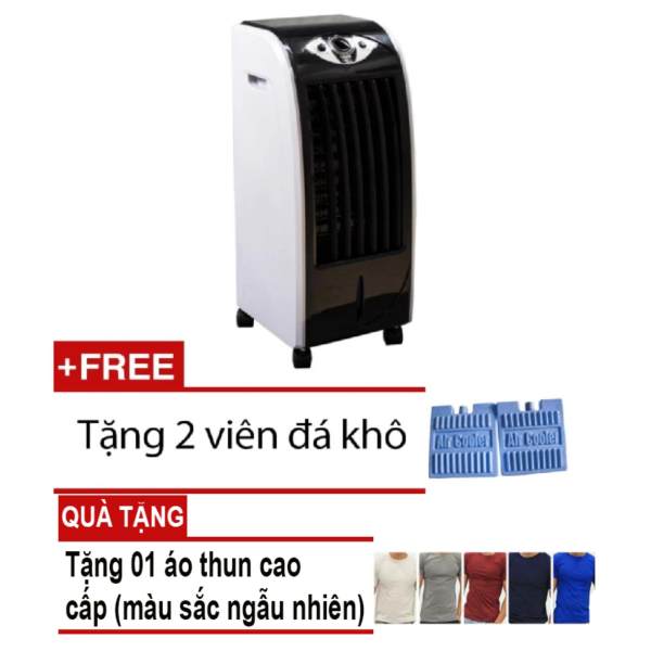 Quạt Hơi Làm Lạnh Không Khí Korea Magic A48 Đen Tặng Áo Thun Body