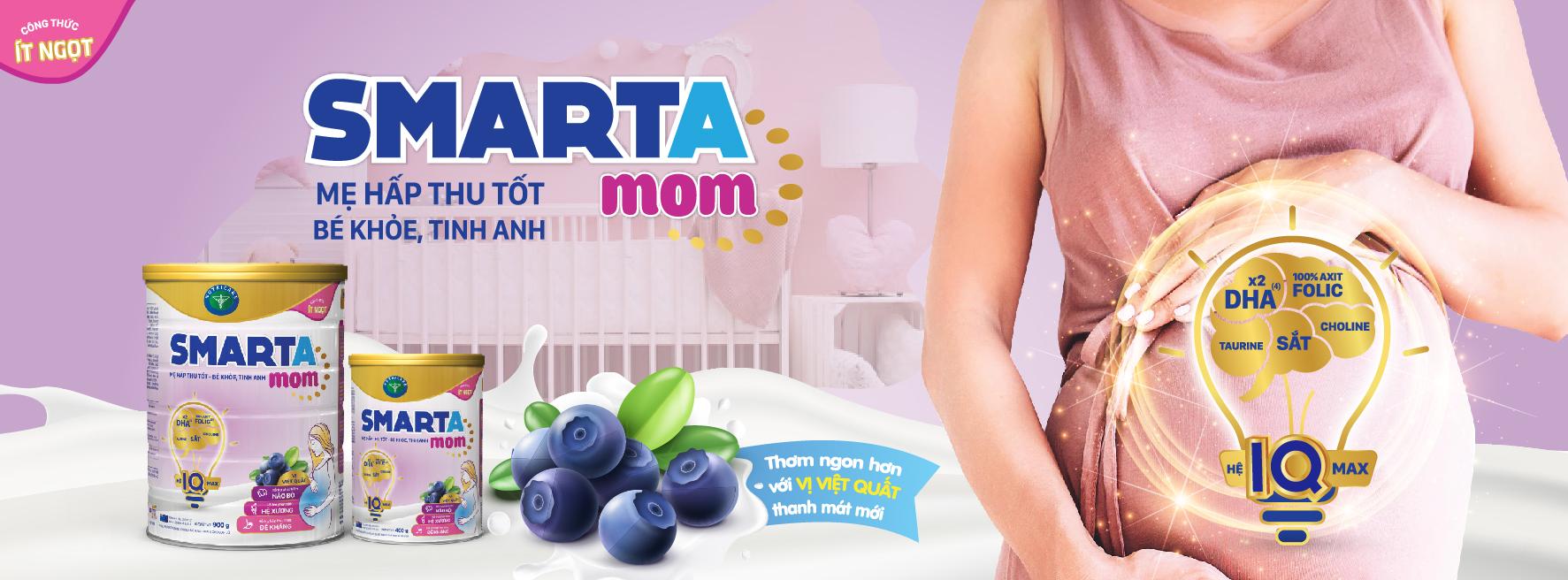 Sữa bột Smarta mom cho mẹ bầu 900g