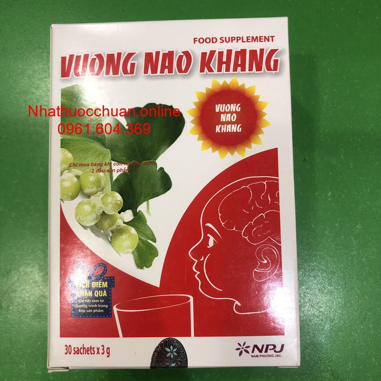 Thực phẩm chức năng Vương Não Khang 30 gói