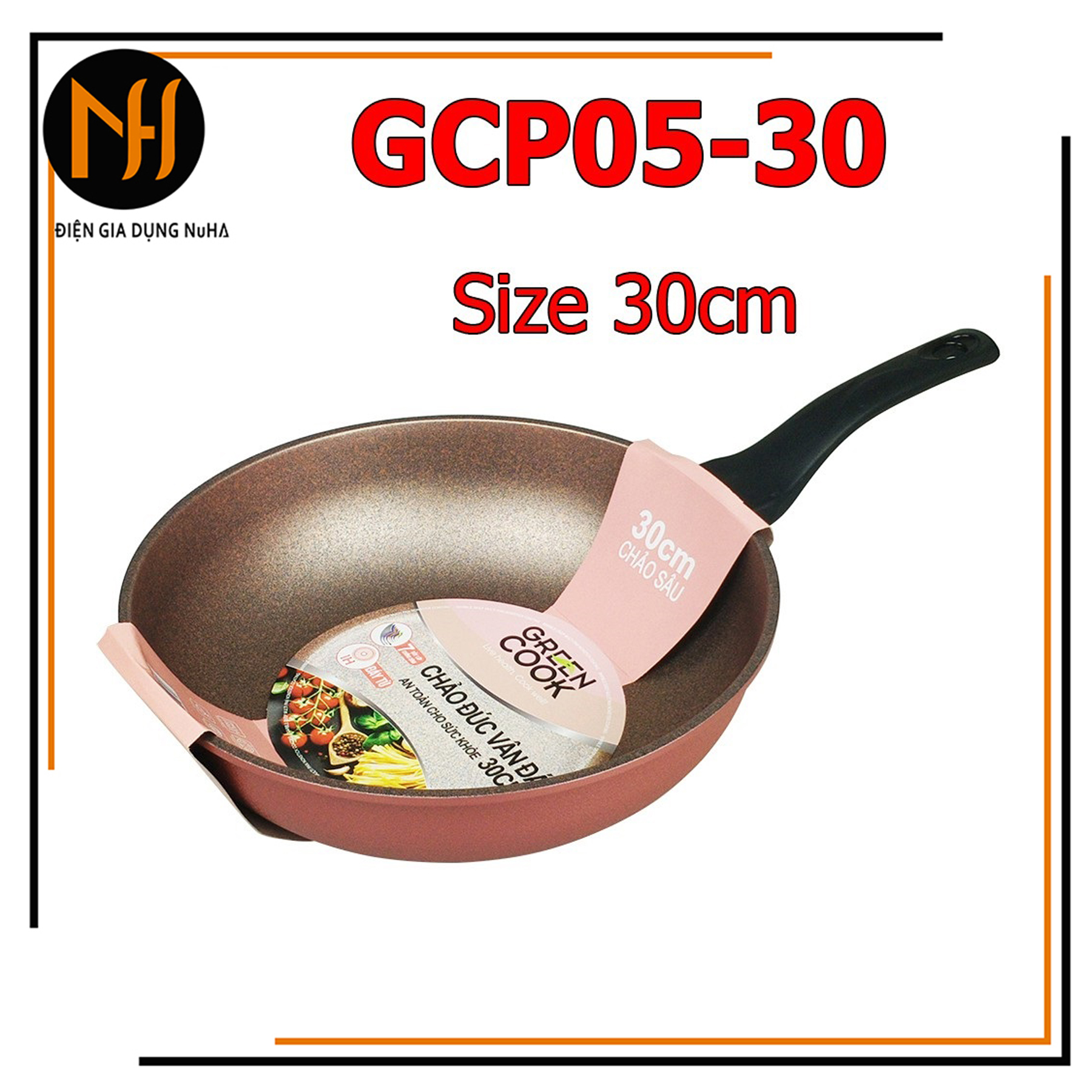 CHẢO CHỐNG DÍNH GREEN COOK CGP05-30
