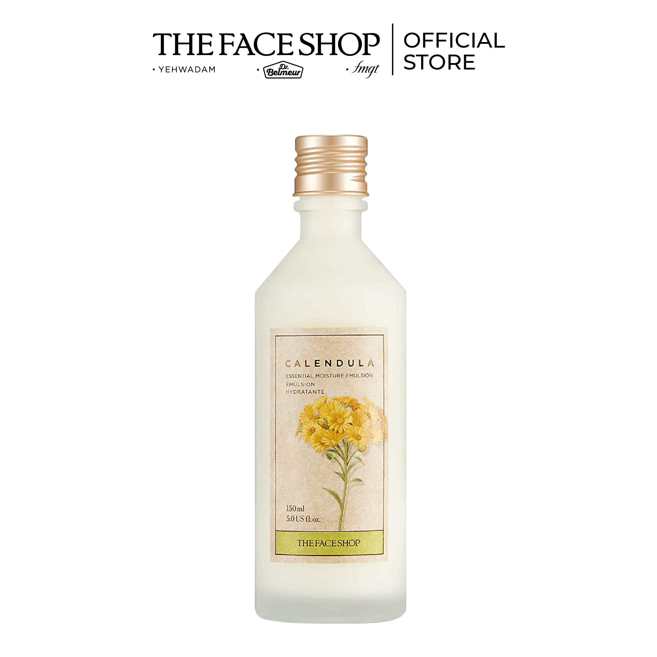 Sữa dưỡng làm dịu da TheFaceshop Calendula Essential Moisture Emulsion 150ml