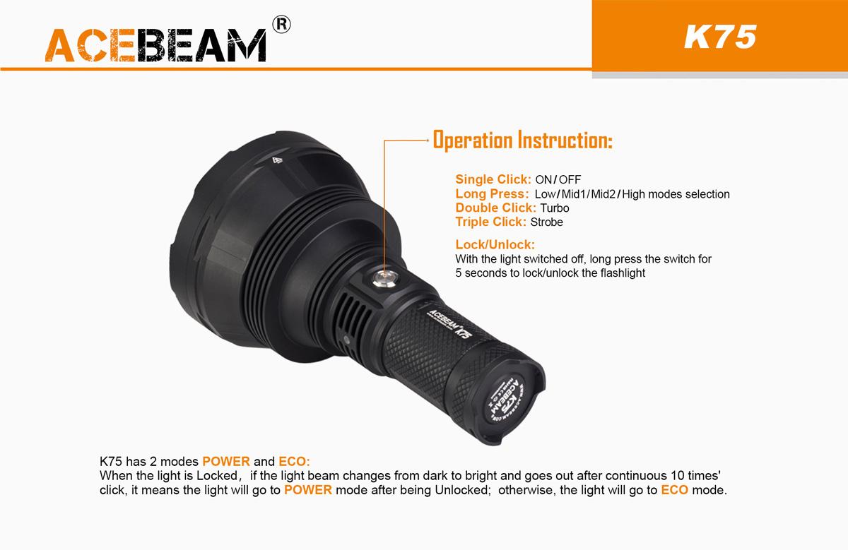 ĐÈN PIN ACEBEAM K75