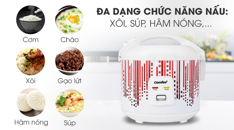 Nồi Cơm Điện Comfee CR-CM1020(D) 1L