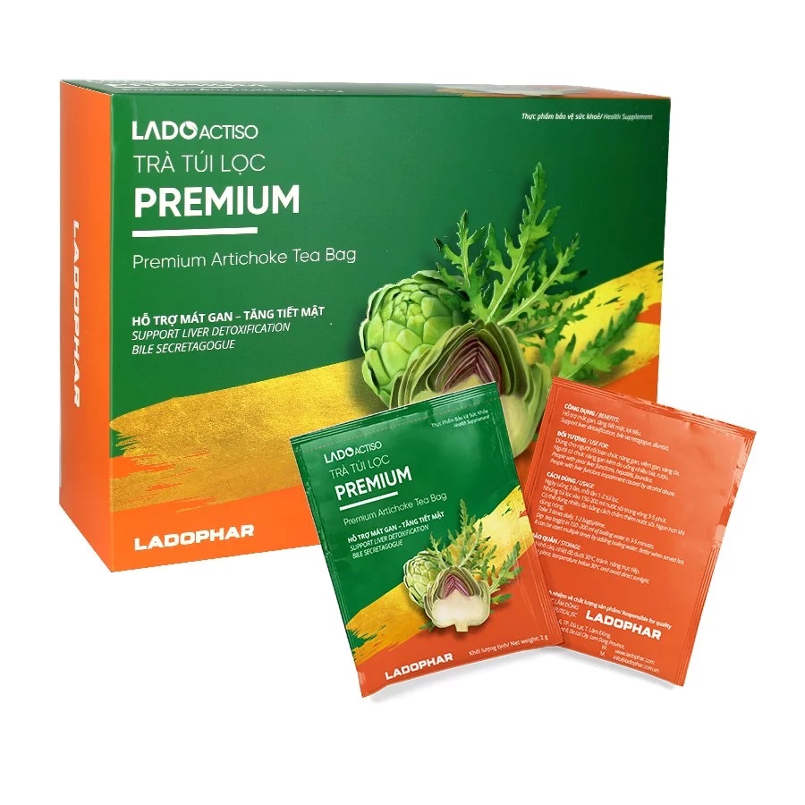Trà Actiso Ladophar Premium 100 túi lọc
