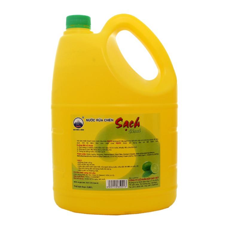 Nước rửa chén NET sạch hương chanh 4kg