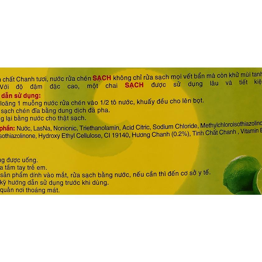 Nước rửa chén NET sạch hương chanh 4kg