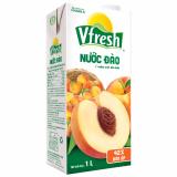 Nước Ép Vfresh vị Đào 1L 12 hộp