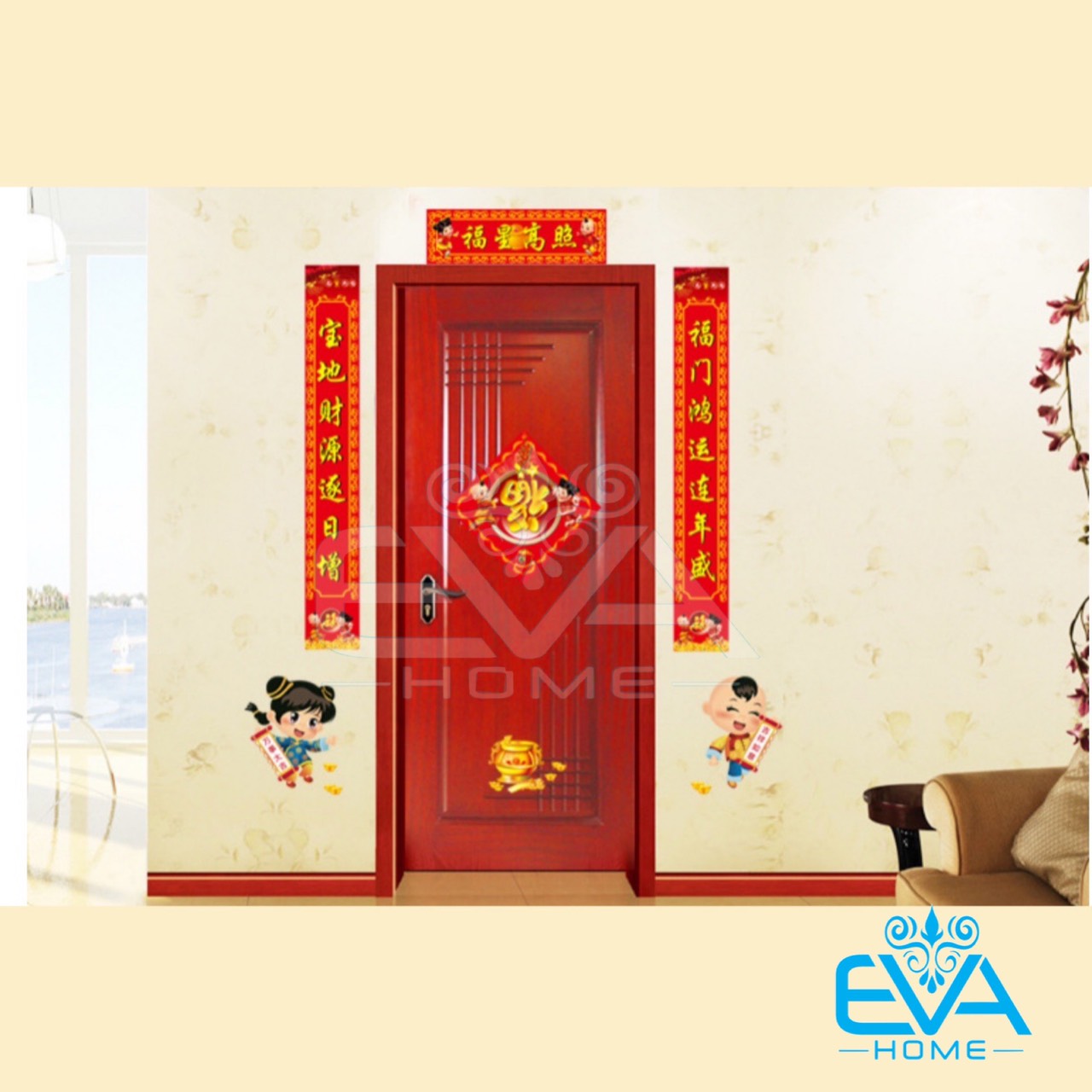 Decal Liễn Xuân