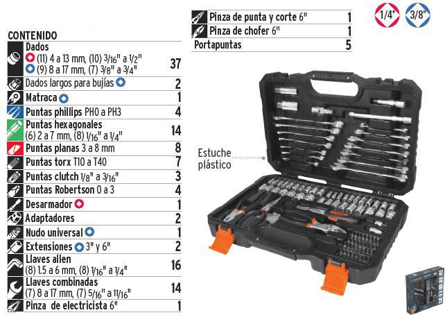 BỘ ĐỒ NGHỀ 124 CHI TIẾT TRUPER 17090