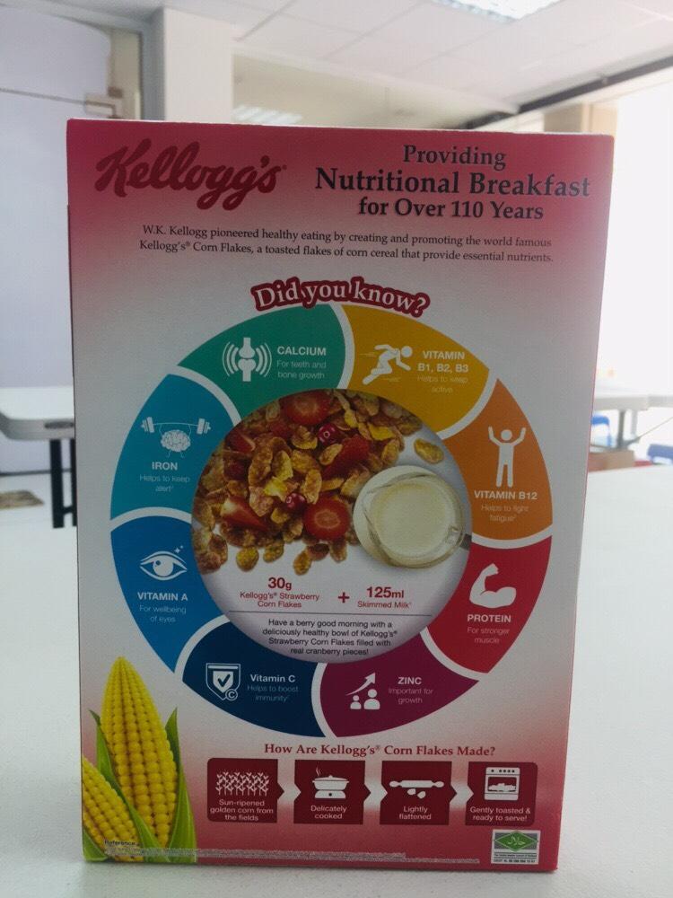 Ngũ cốc ăn sáng Kellogg's dâu bắp 180g