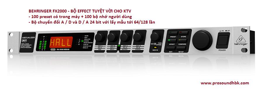 Vang số Behringer FX2000