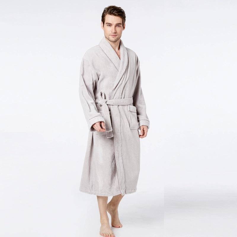 100% Cotton Vải Khăn Bông Dày Áo Choàng Tắm Người Lớn 100% Cotton Bơi Spa Nam Giới Và Phụ Nữ Loại Dài Vài Mùa Xuân, Mùa Hè, Mùa Thu Và Mùa Đông Áo Tắm