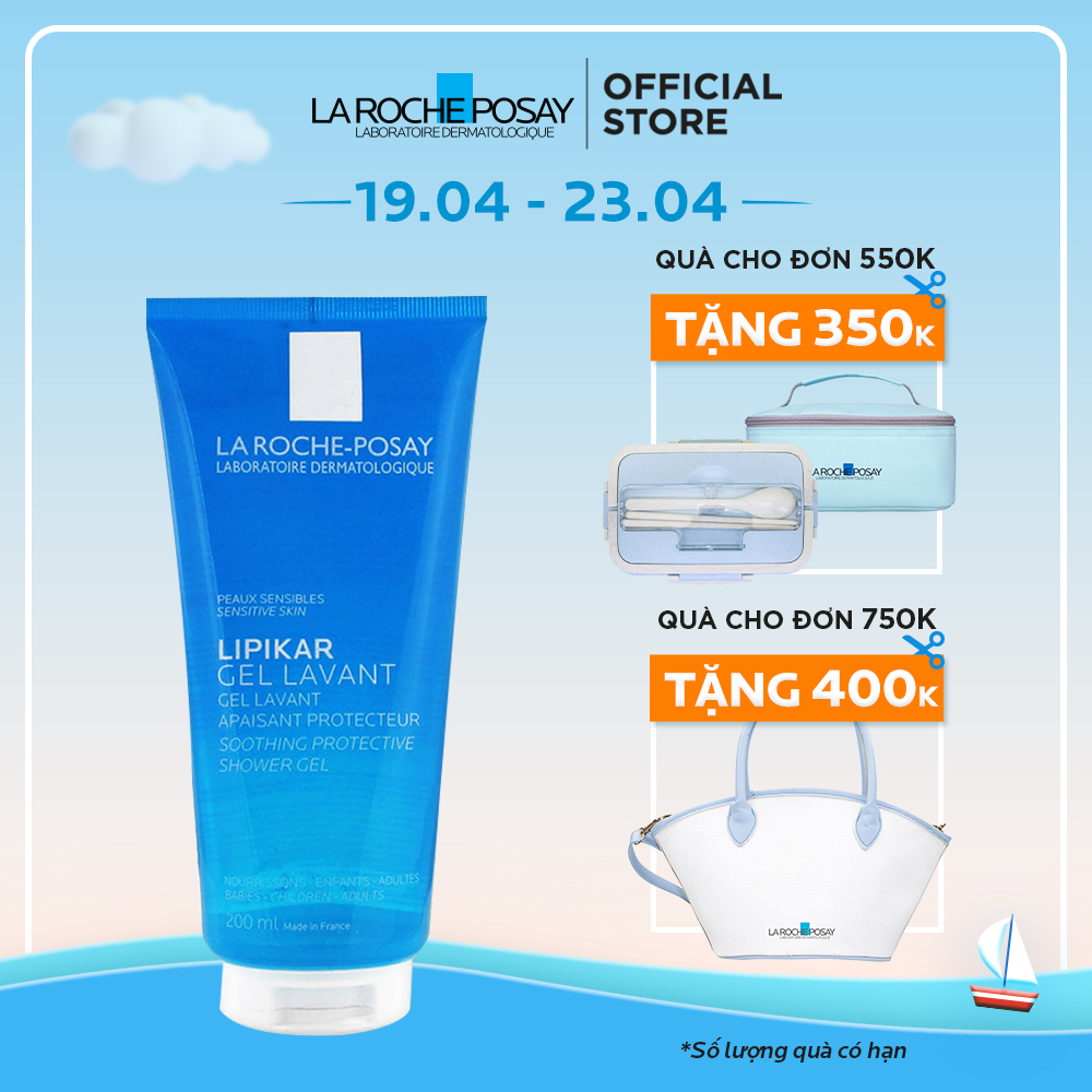 Gel tắm làm sạch làm dịu và bảo vệ da nhạy cảm La Roche Posay Lipikar Shower Gel