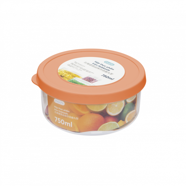 HỘP ĐỰNG THỰC PHẨM TRÒN HOKKAIDO INOCHI 1000ML
