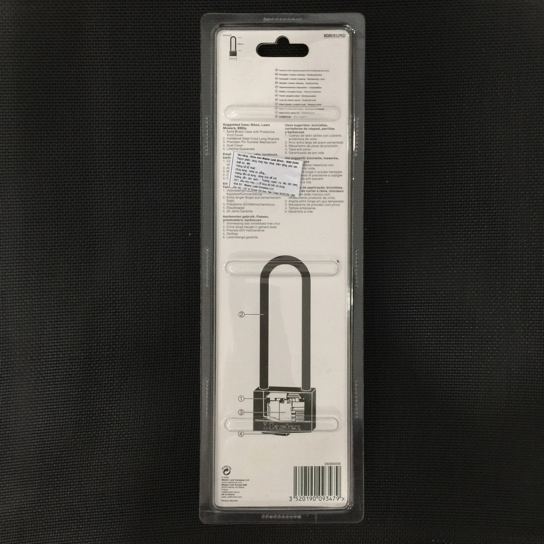 Khóa chữ U Master Lock 8080 EURD