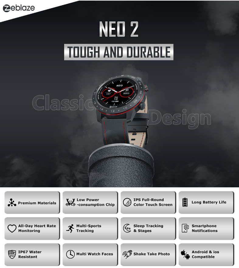 Đồng Hồ Thông Minh Zeblaze NEO 2