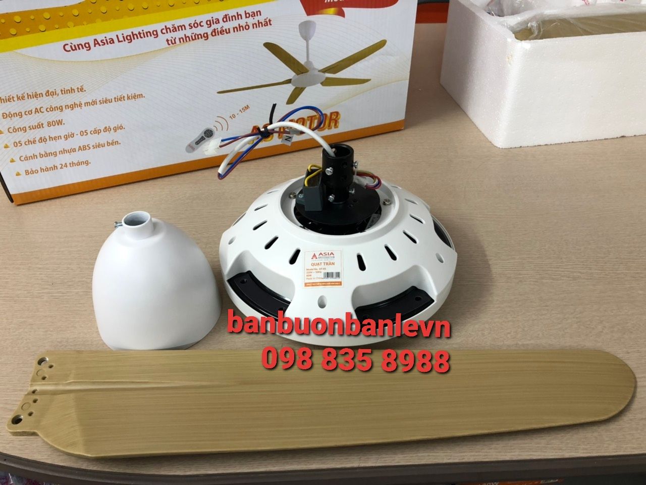 QUẠT TRẦN 5 CÁNH ASIA QT-G05-01