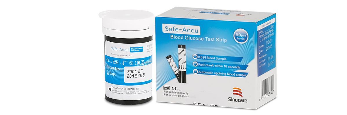 Que Thử Đường Huyết Sinocare Safe Accu