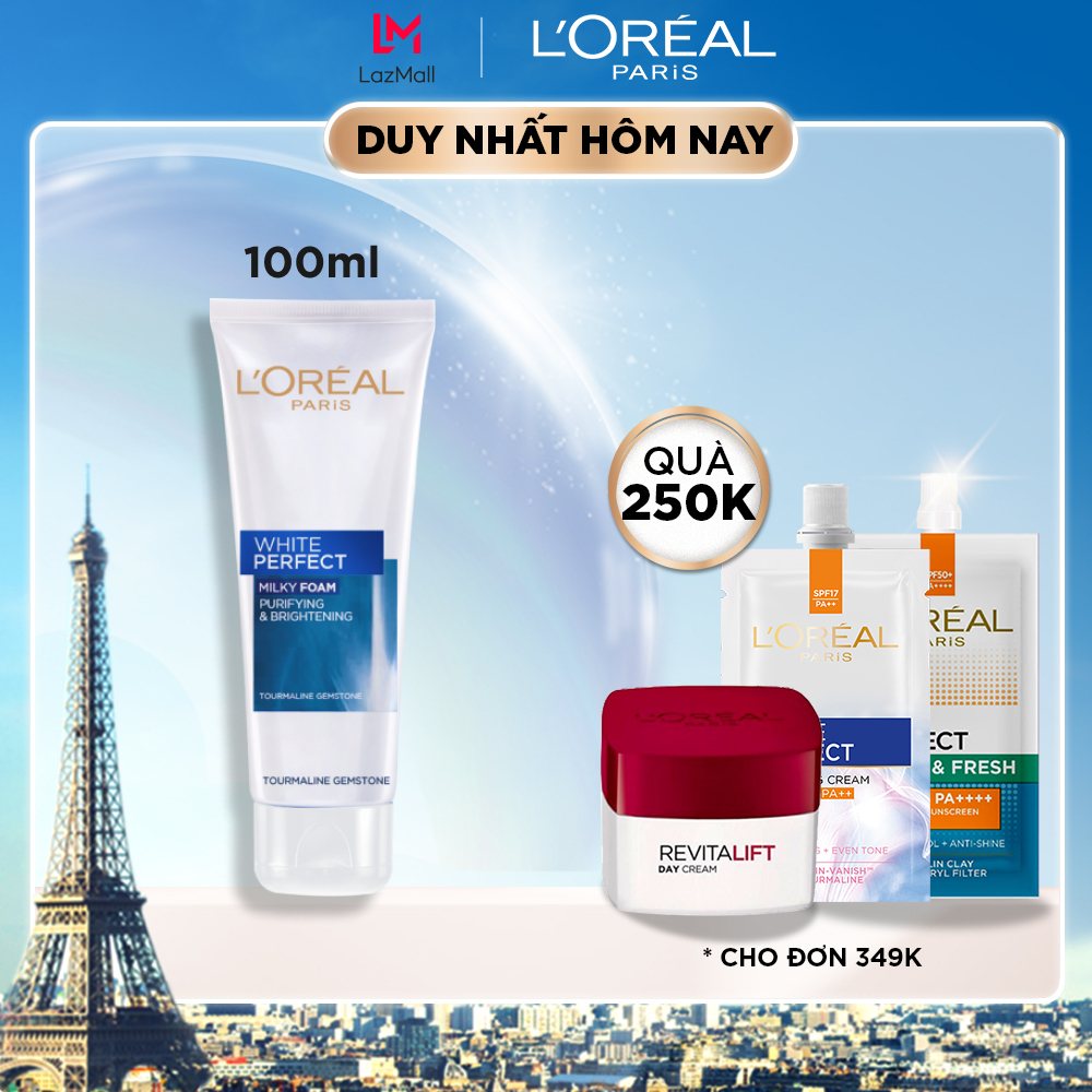 Sữa rửa mặt LOreal White Perfect Milky Foam 100ml