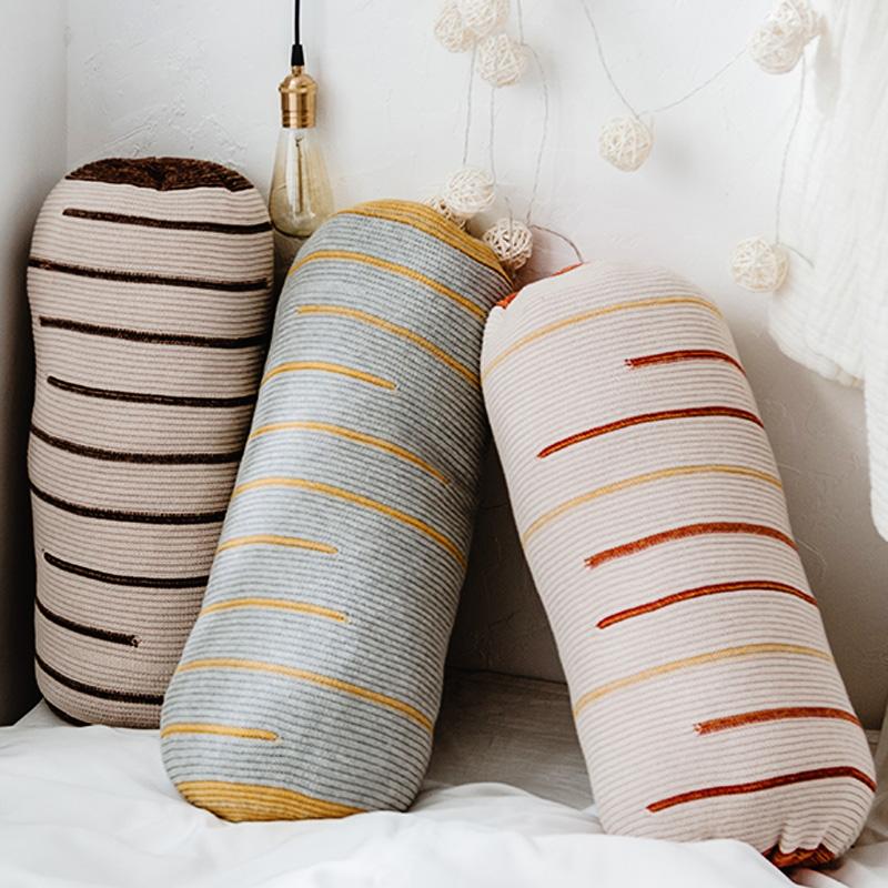 Bắc Âu Mô Hình Phòng Sô Pha Trên Gối Ôm Vật Trang Trí Ô-tô Đệm Tựa 100% Cotton Ghế Gối Tựa Lưng Bình Thường Trở Lại Mốt Thời Thượng Dài