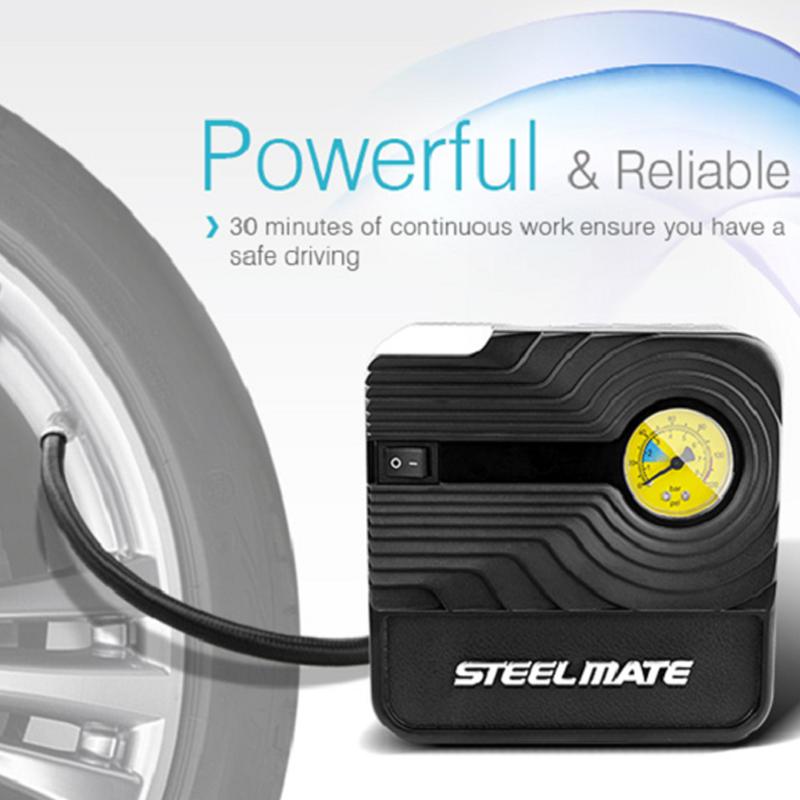 Bơm lốp ô tô mini Steelmate T1