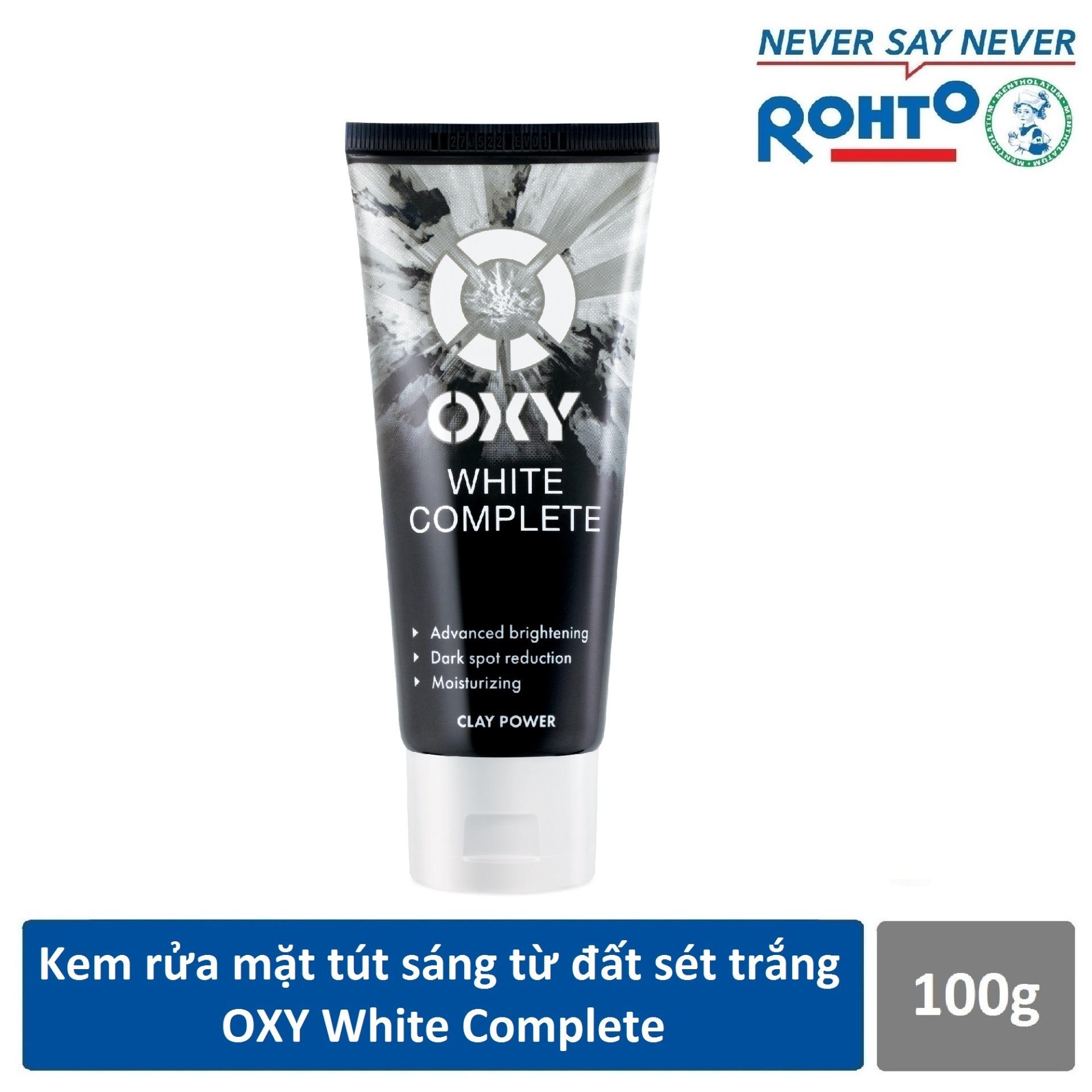 Sữa rửa mặt trắng da OXY White Complete