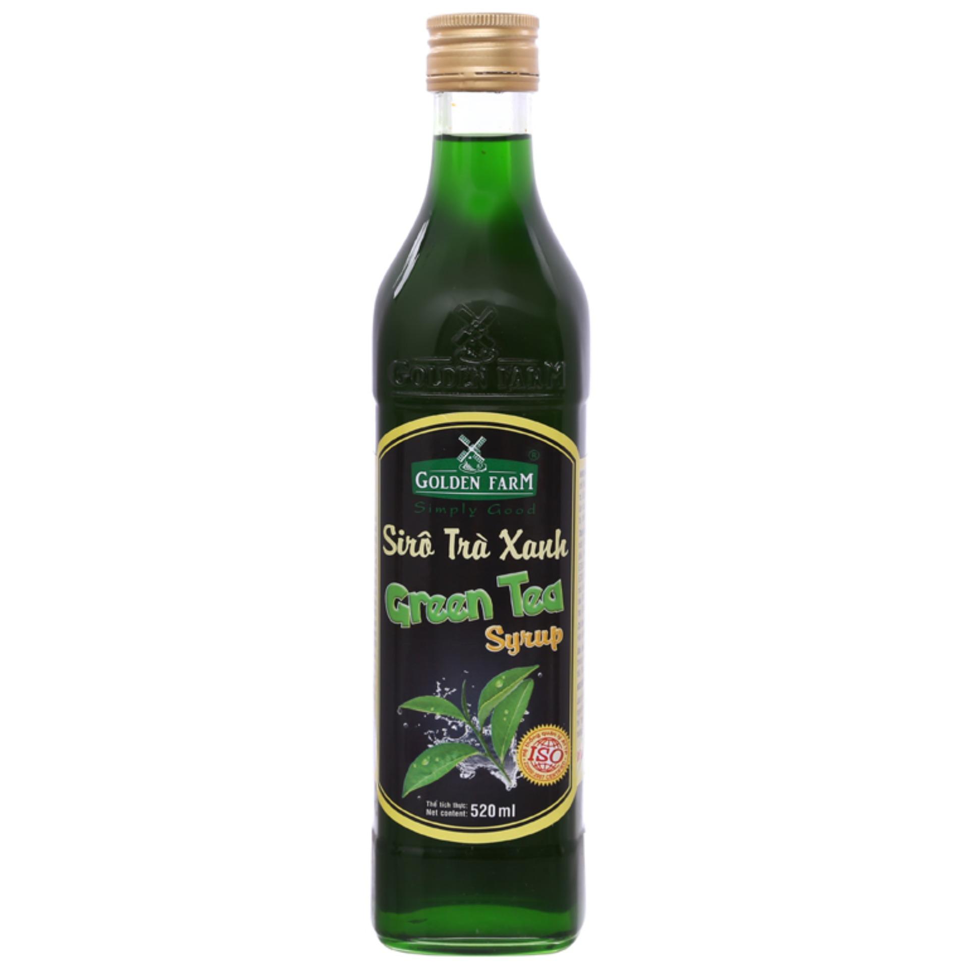 Siro Golden Farm trà xanh 520ml