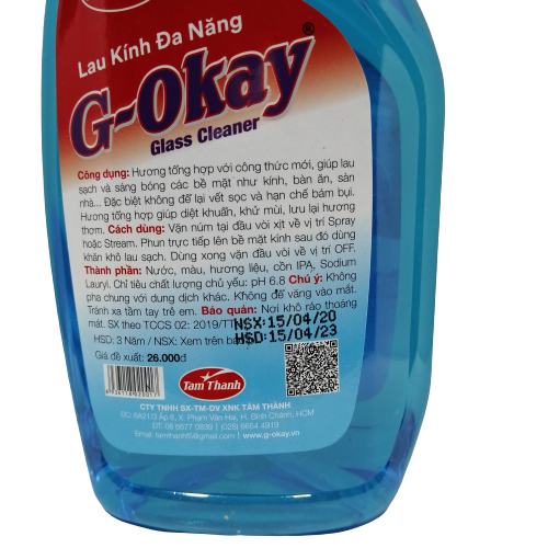 Nước lau kính G-Okay 600ml
