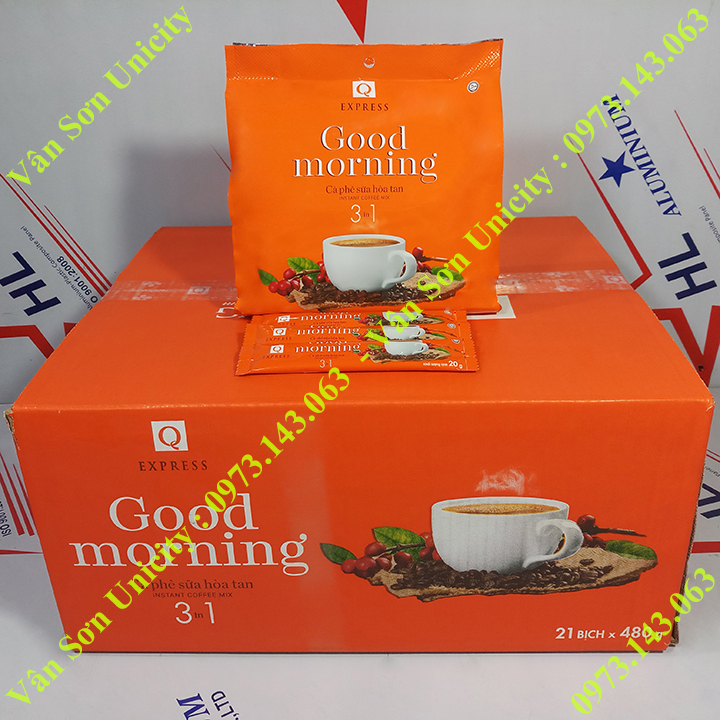 Cà phê sữa Good morning thùng 21 gói