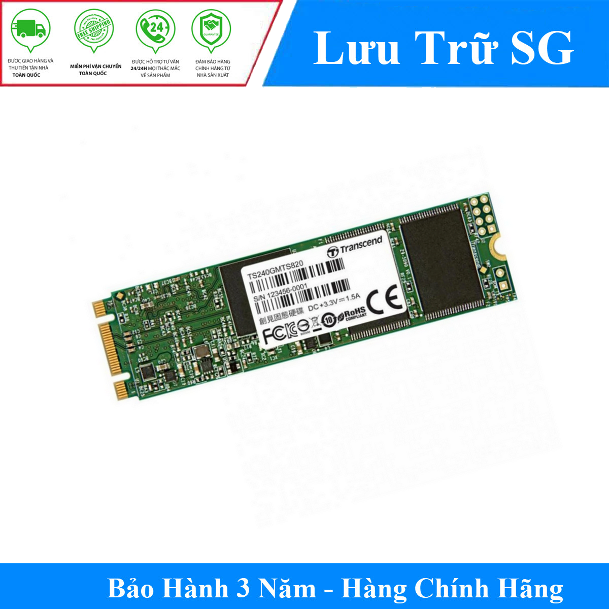 Ổ cứng SSD Transcend 240GB M2.2280 (TS240GMTS820S)