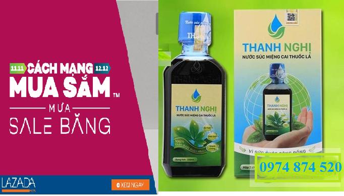 Nước súc miệng Thanh Nghị cai thuốc lá