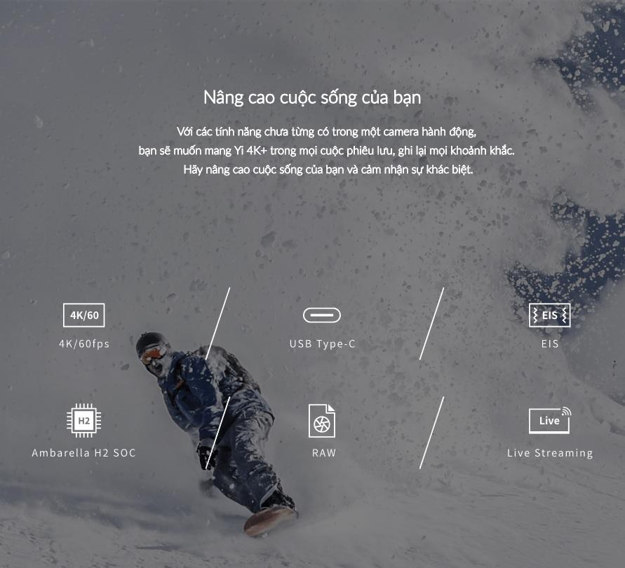 Camera hành động Xiaomi YI 4K Plus