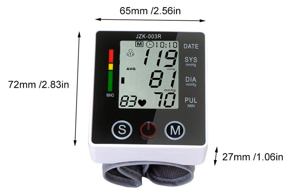 Máy Đo Huyết Áp Cổ Tay JZK-003R