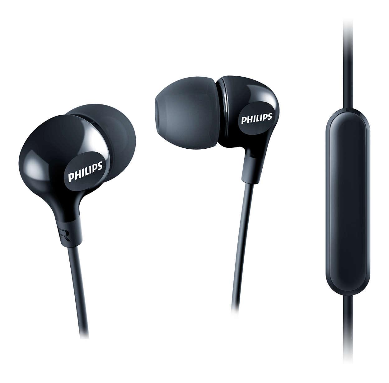 Tai nghe nhét tai có mic Philips SHE3555(BK/WH)