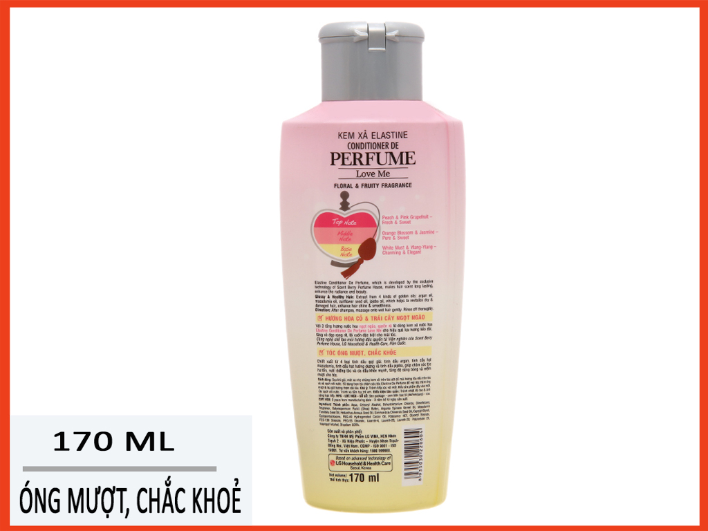Kem Xả Nước Hoa Elastine De Perfume Love Me 170ml