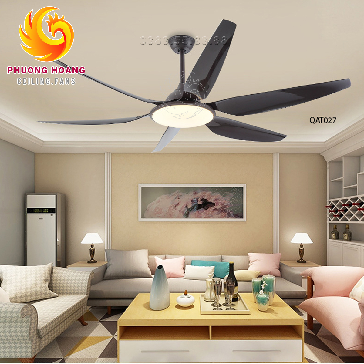 QUẠT TRẦN ĐÈN QAT027