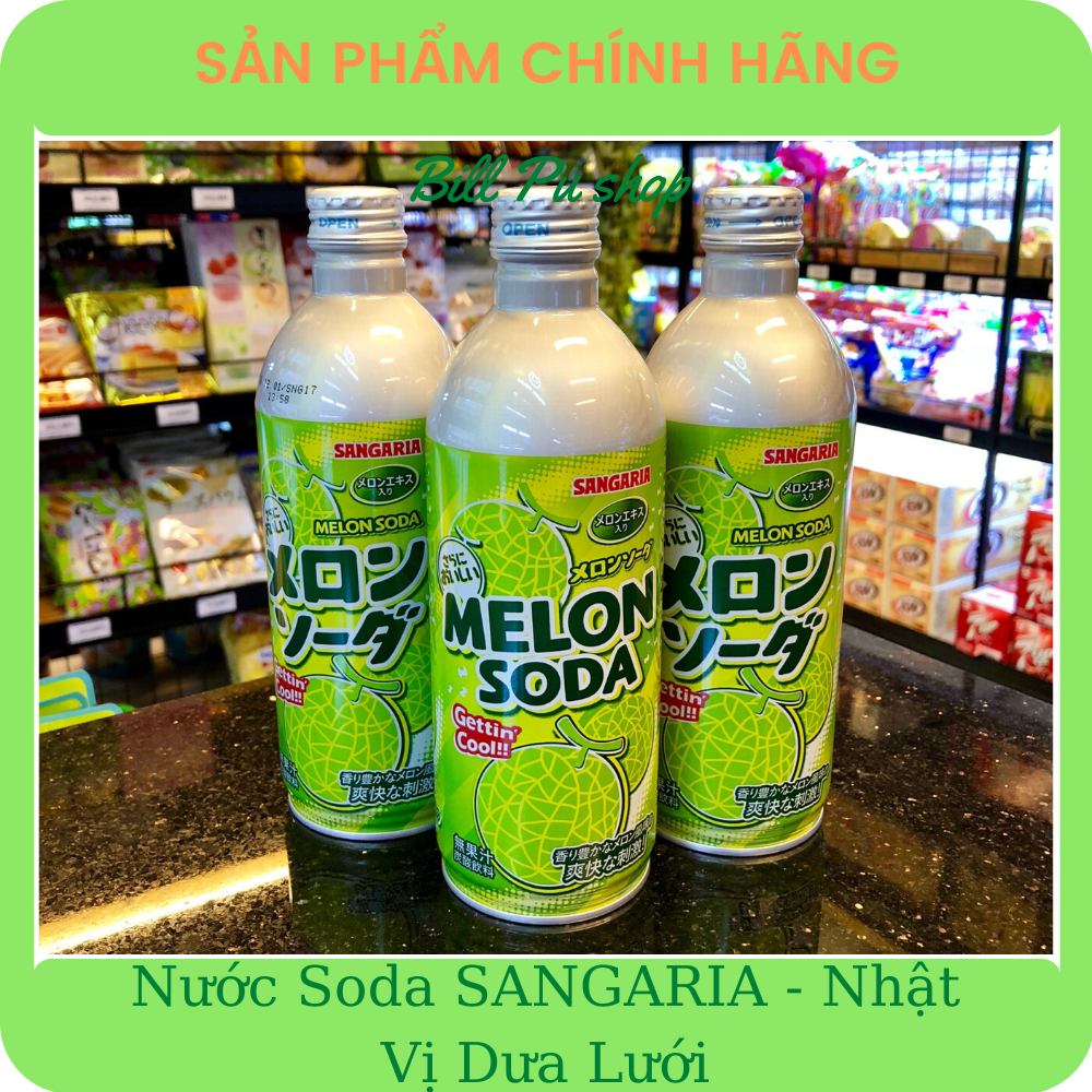 Nước Soda Sangaria vị Dưa Lưới