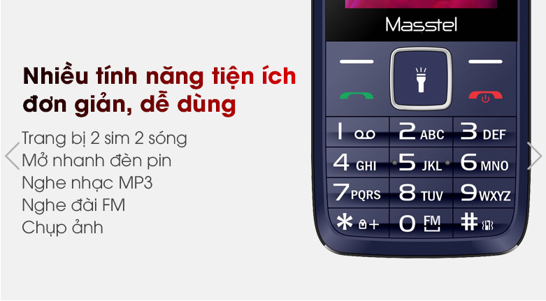 Điện thoại Masstel iZi 200