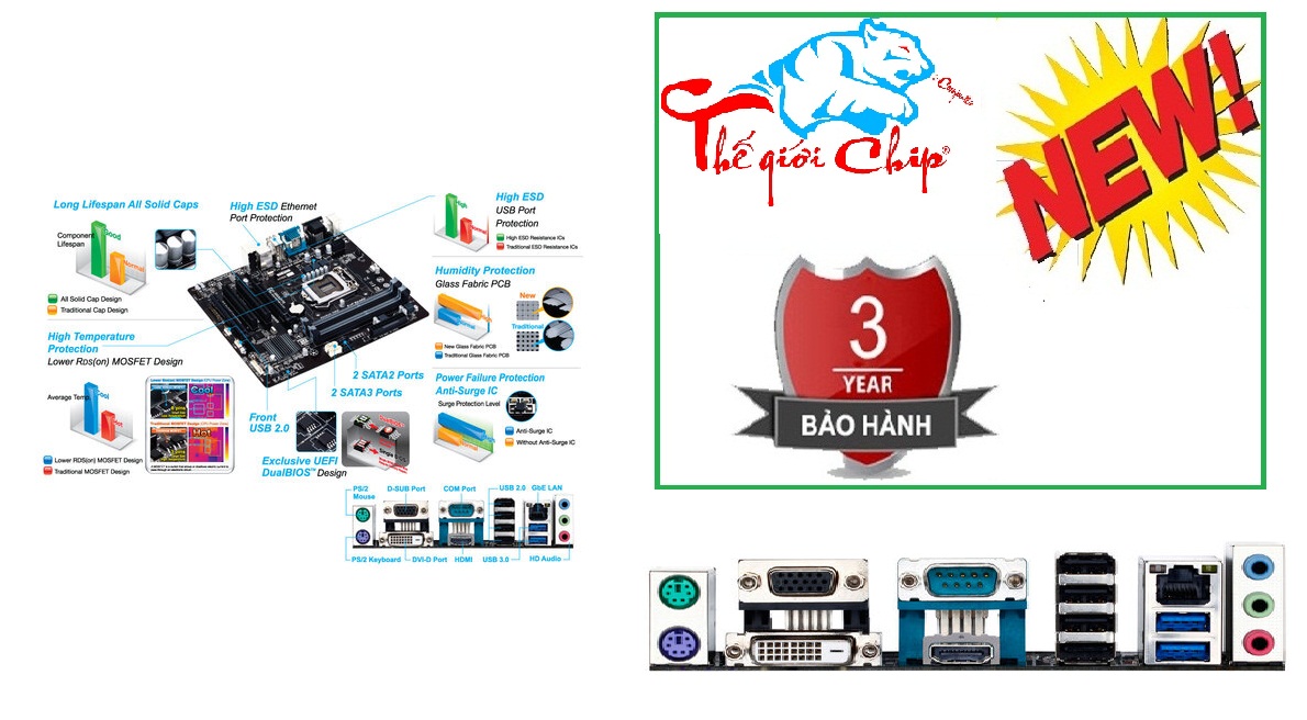 Mainboard Gigabyte H81M-D3H