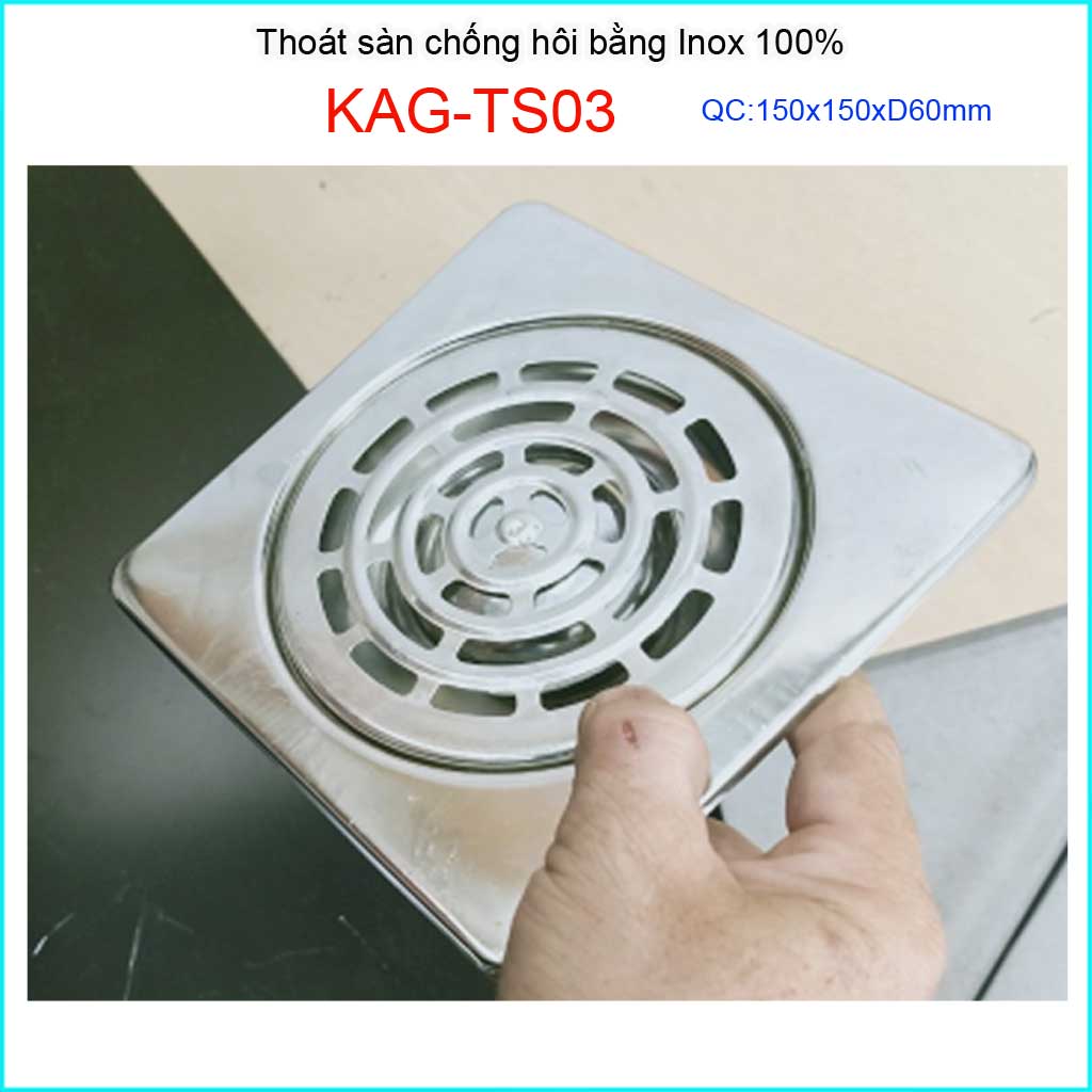 Phễu thoát sàn inox KAG-TS03