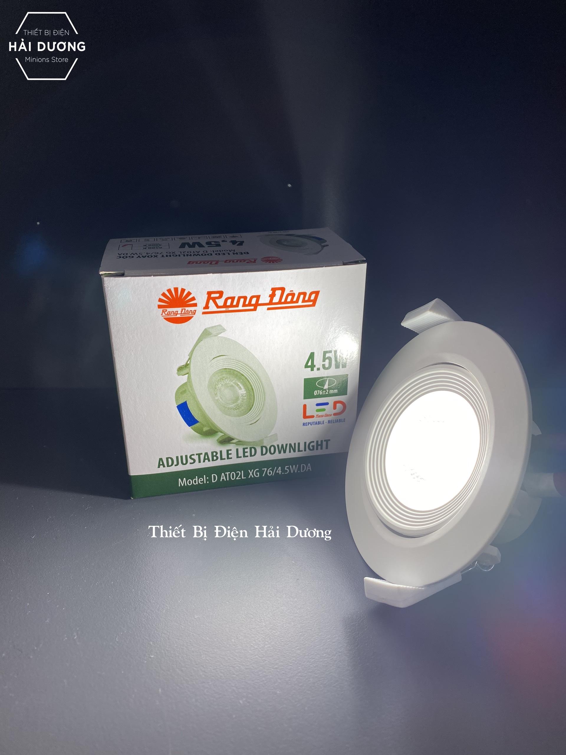 Đèn LED âm trần Downlight đổi màu Rạng Đông D AT02L ĐM 90/6W
